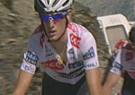 Andy Schleck pendant la 16me tape du Tour de France 2008